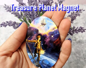 Rattle the Stars- Treasure Planet Jim Hawkins Disney Inspired Art Fridge Magnet
