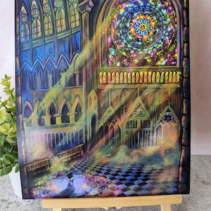 Impresión artística inspirada en Disney: Dios ayude a los marginados: El jorobado de Notre Dame, Esmeralda Quasimodo