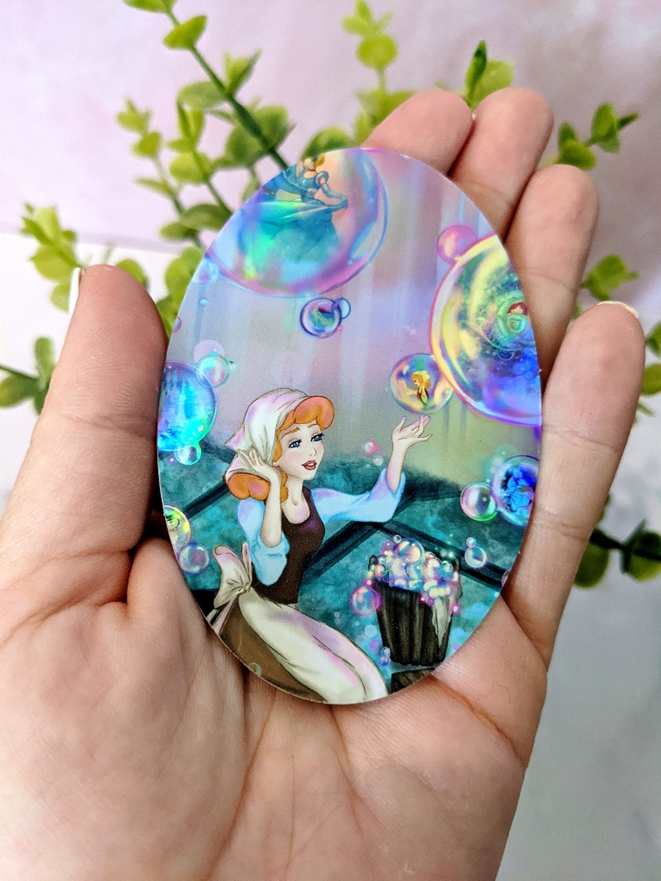 Sing Sweet Nightingale- Cinderella Disney Princess Inspired Holographic Waterproof Vinyl Sticker Decal