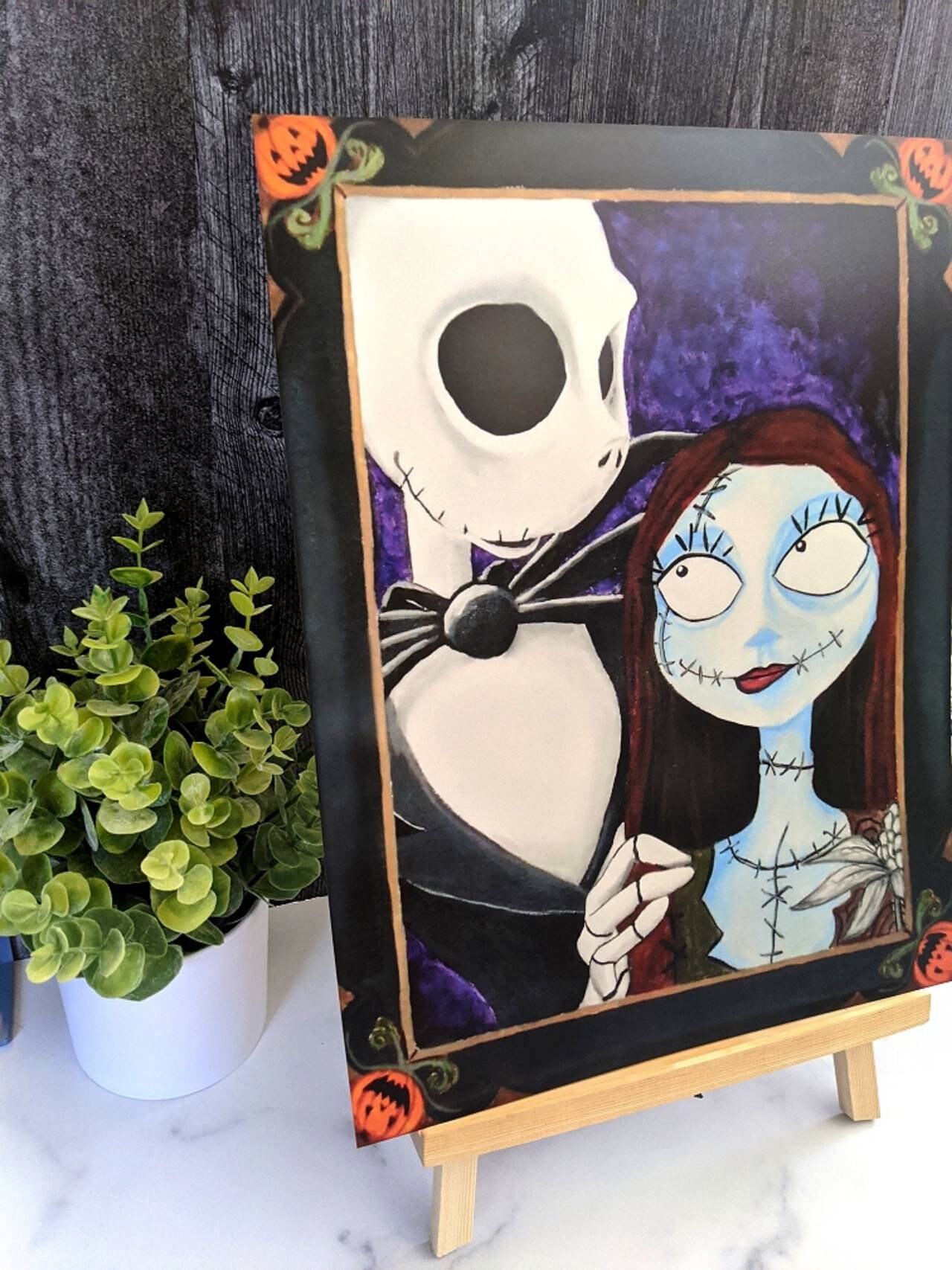 Jack Skellington and Sally Portrait Nightmare Before Etsy