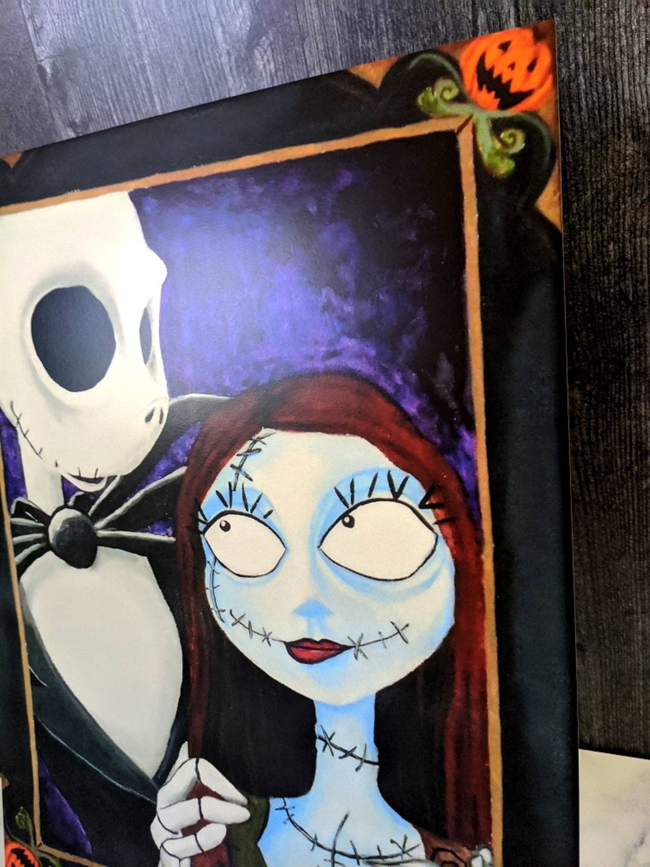 Jack Skellington and Sally Portrait Nightmare Before Etsy