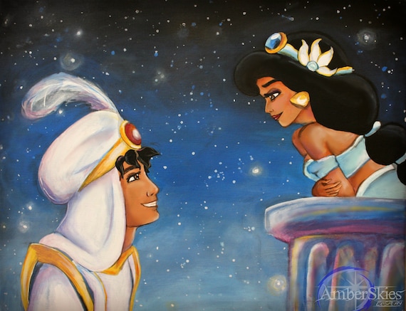 Buy Do You Trust Me Aladdin and Jasmine Disney Art Print Online in