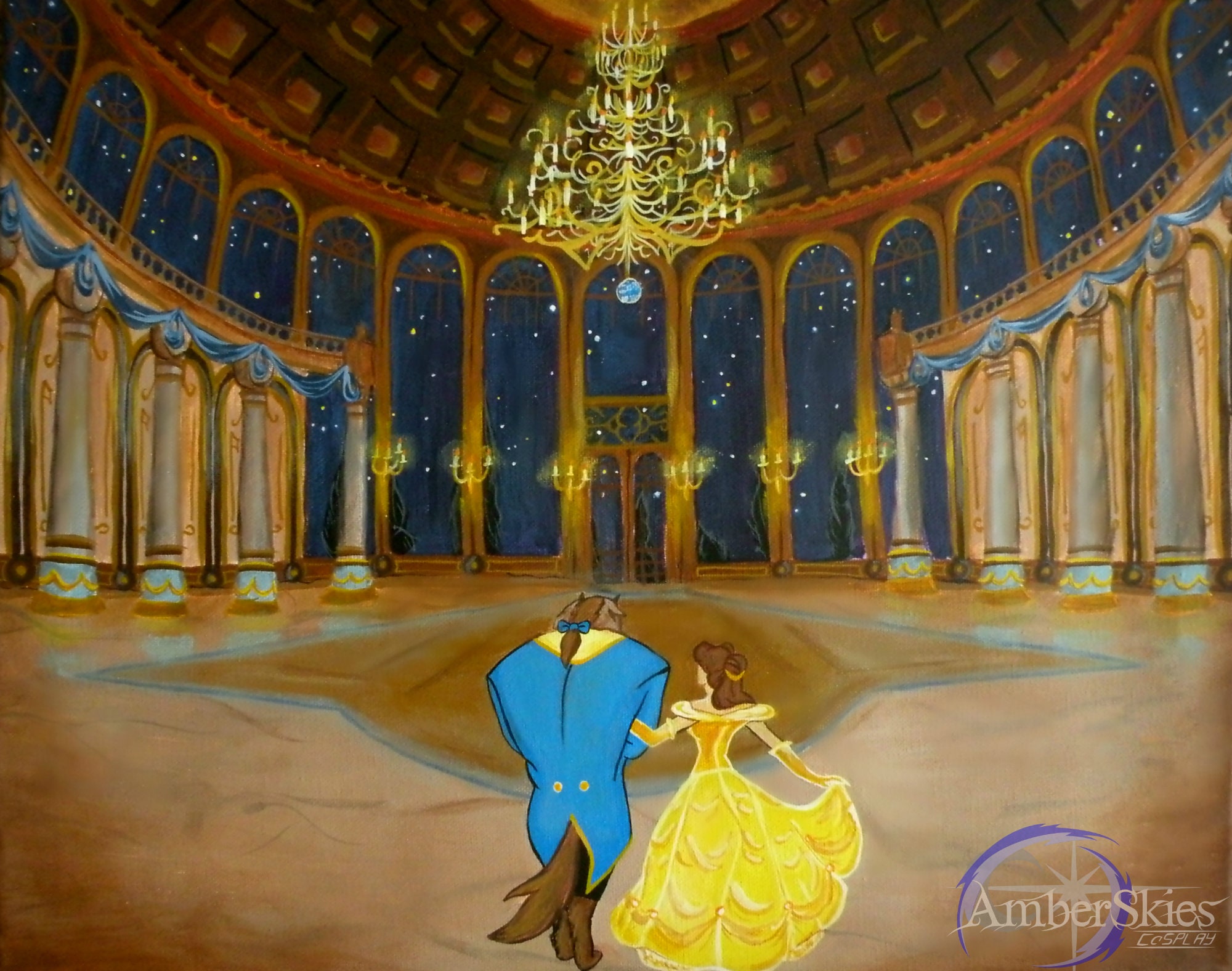 ディズニー　美女と野獣　Ballroom Dancing セル画 ディズニー 美女と野獣 Ballroom Dancing セル画 ディズニー