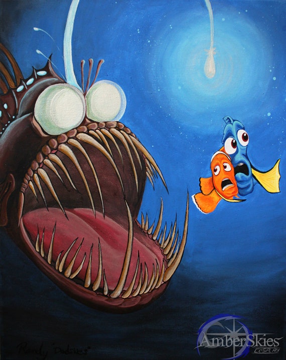 Good Feeling's Gone Finding Nemo Dory Marlin Pixar Inspired Art Print 