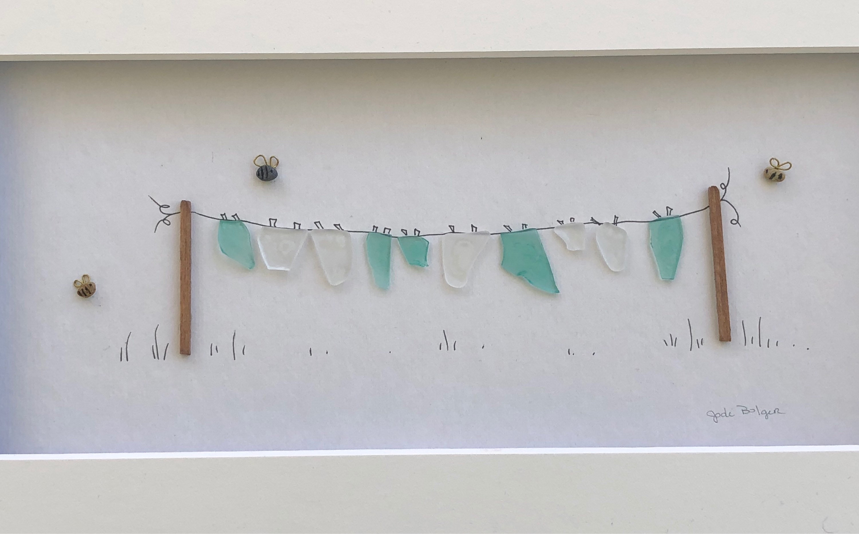 Pebble Art Pictures, Pebble Bees, Sea Glass Clothesline, Framed Art, Pebble Art Pictures, Pebble Bees, Sea Glass Clothesline, Framed Art,