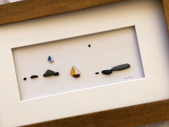 Segelboot Wand Kunst Maritime Wohnkultur Meer Glas Bilder Etsy