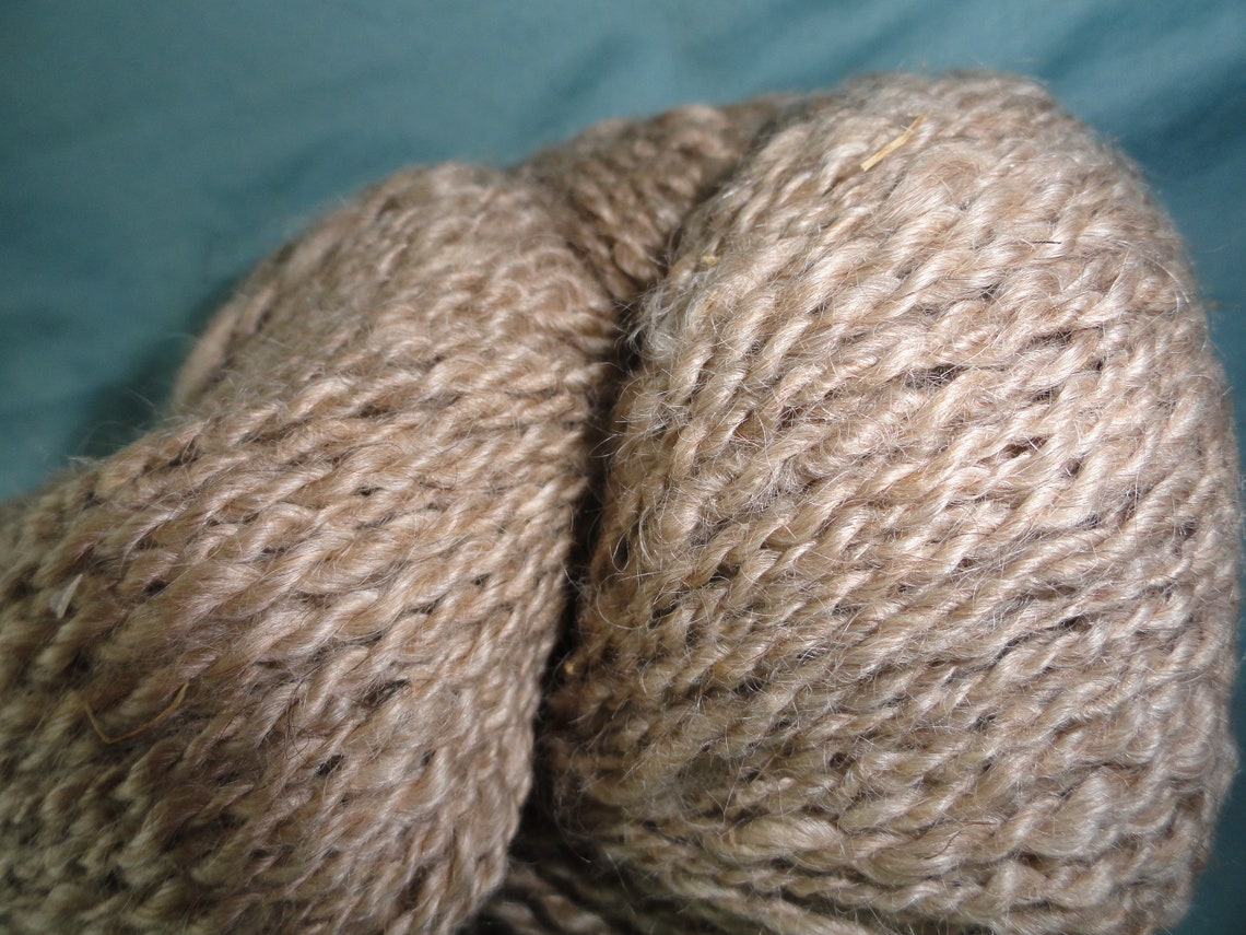 Mohair angora goat yarn2 ply sport weight natural colored Etsy