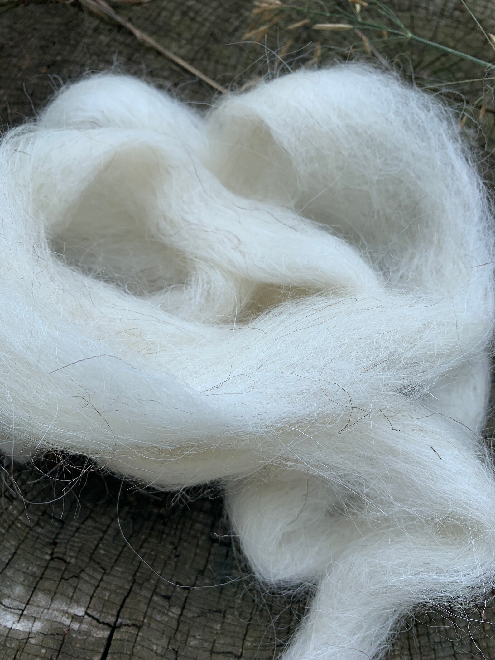 Creamy White Karakul Wool Roving Fleece Fiber SE2SE Etsy