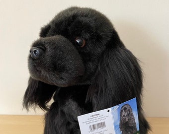 black cocker spaniel plush