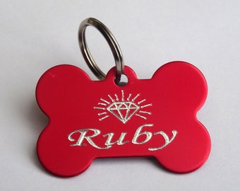ruby dog tag