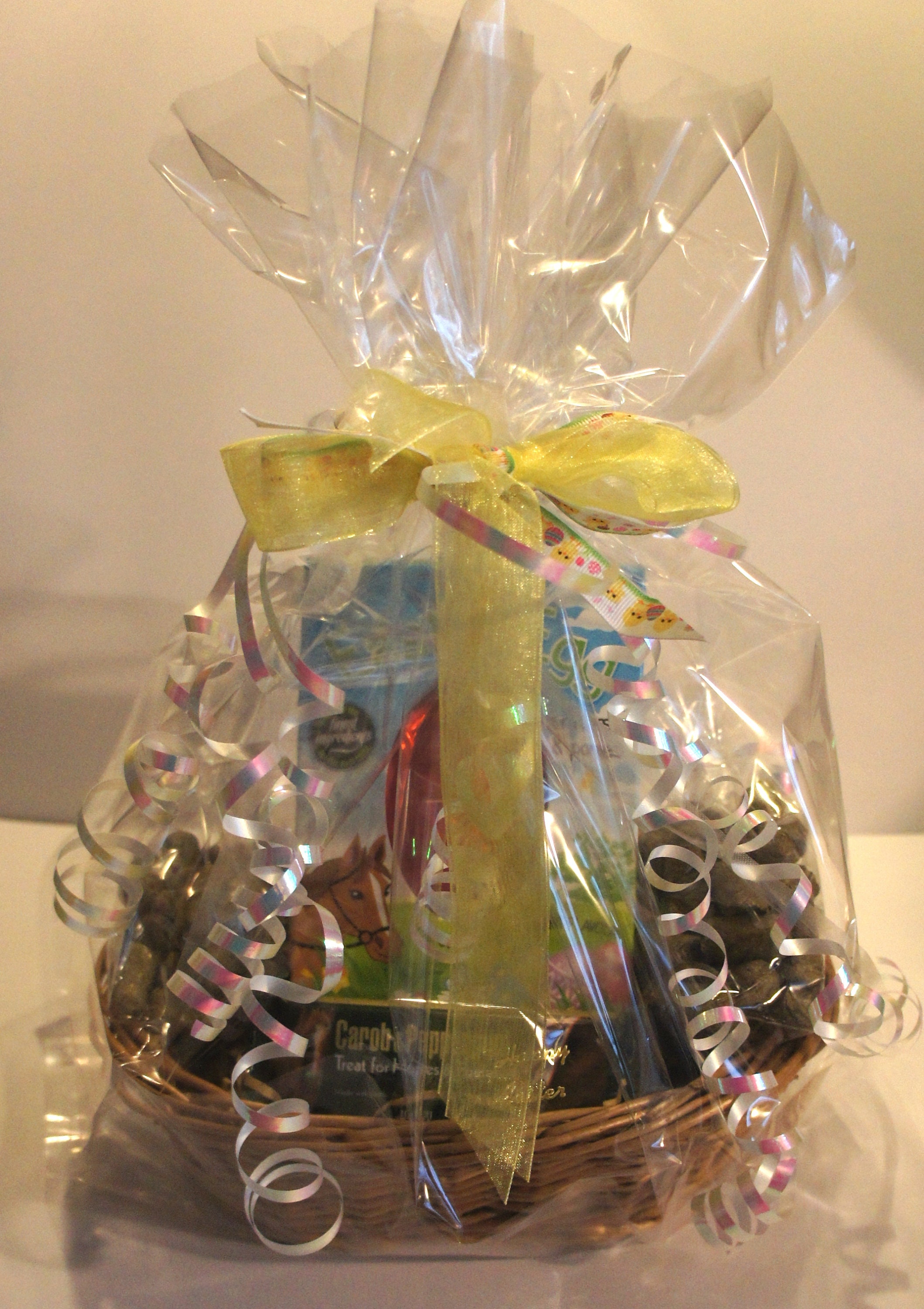 Horse Easter Basket Gift Wrapped With Horse Treats Easter Egg Etsy