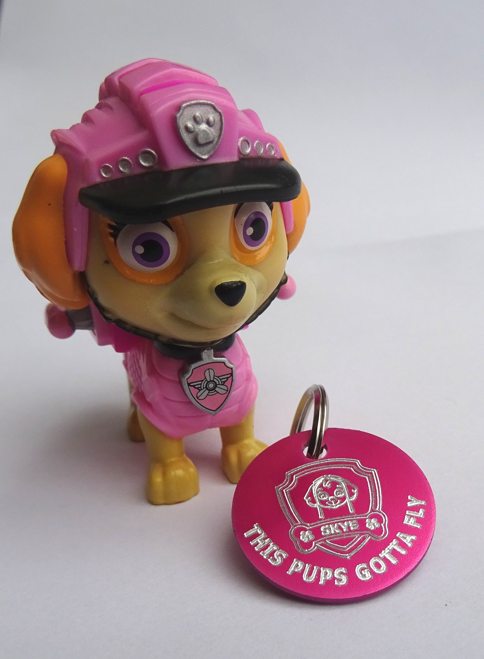 Paw Patrol Inspiré Dog ID Tags 25mm Balises didentité ronde Etsy