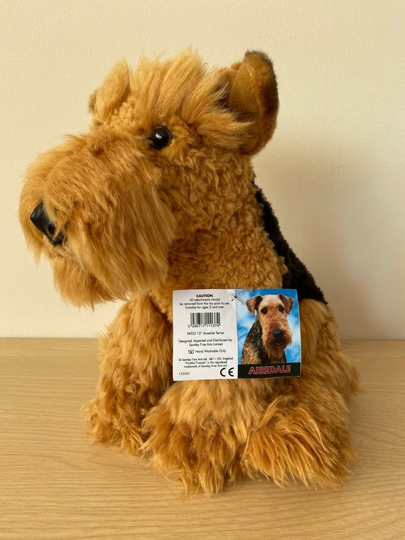 stuffed airedale terrier