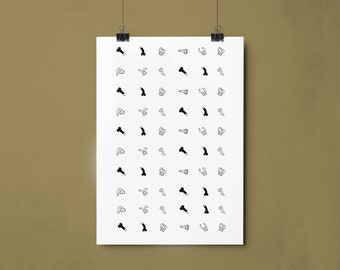 Piemeltjes Artprint a4