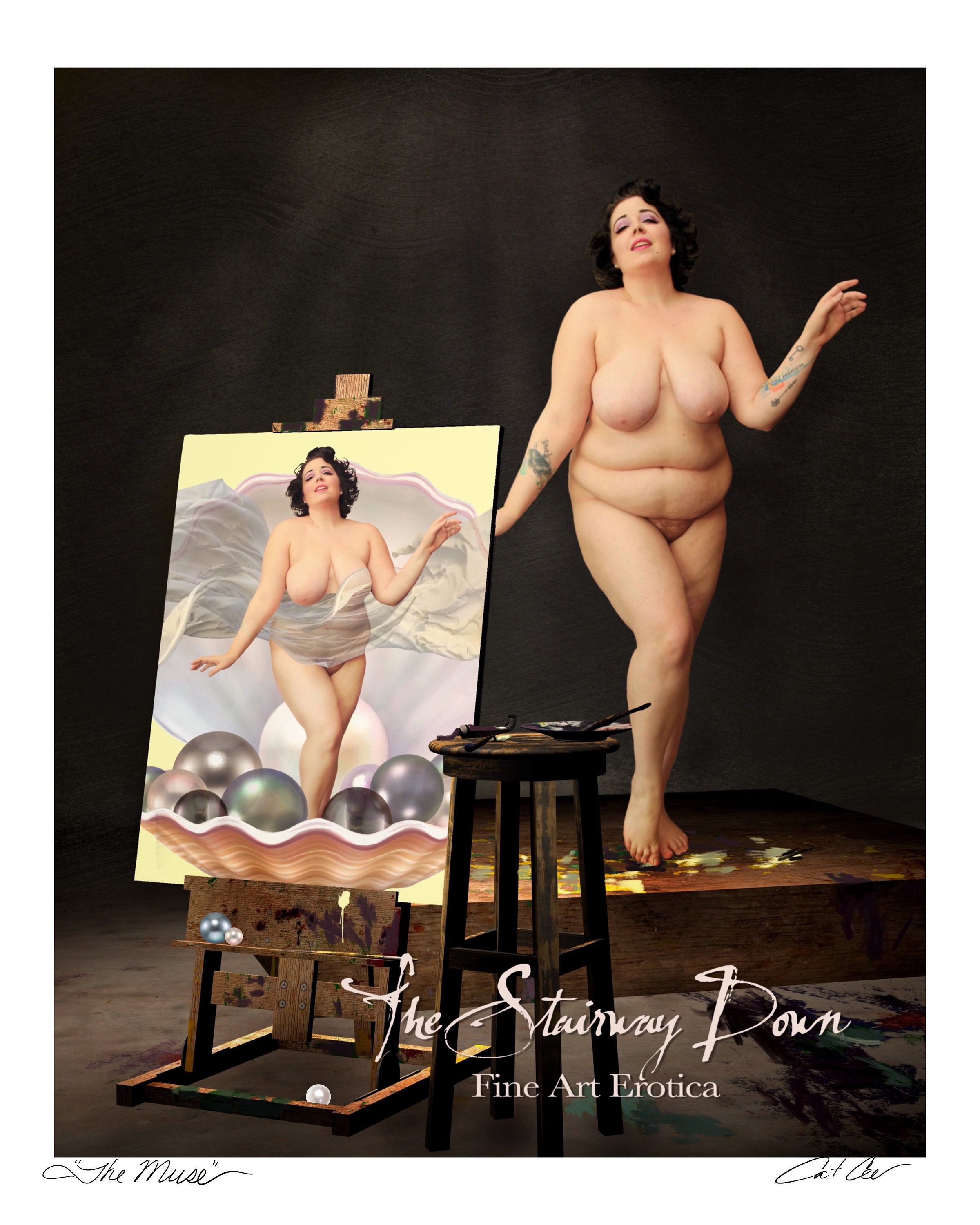 The Muse Nude Painting the Birth of Venus Erotica Erotic