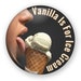 Vanilla is for Ice Cream Button or Magnet, Kinky Pin, Kink Button, Not Vanilla, Fetish Art Button or Magnet, Mature, Swingers, BDSM Kink Pin 