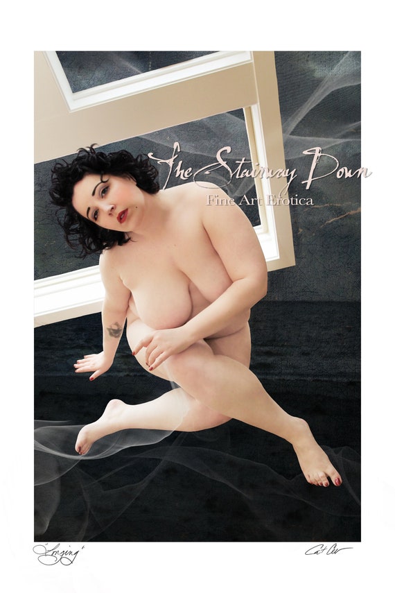 Fine Art Erotica, Fine Art Nude, Nude Woman Painting, Full Figure Nude,  Mature, Plus Size Nude, Classic Fine Art Nude, Nude Print Large -   Norway
