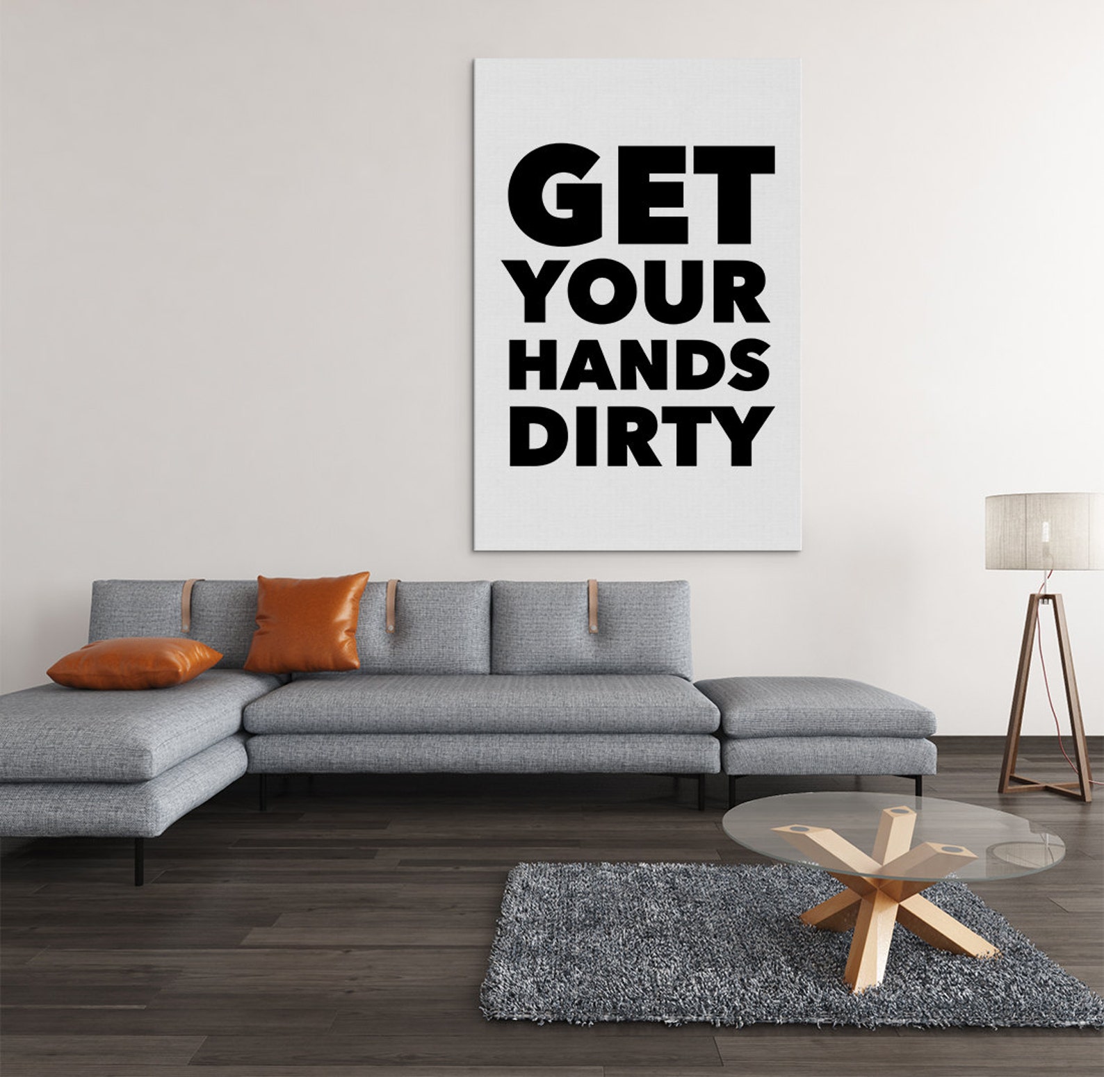 Get Your Hands Dirty Printable Poster Inspirational Quote - Etsy
