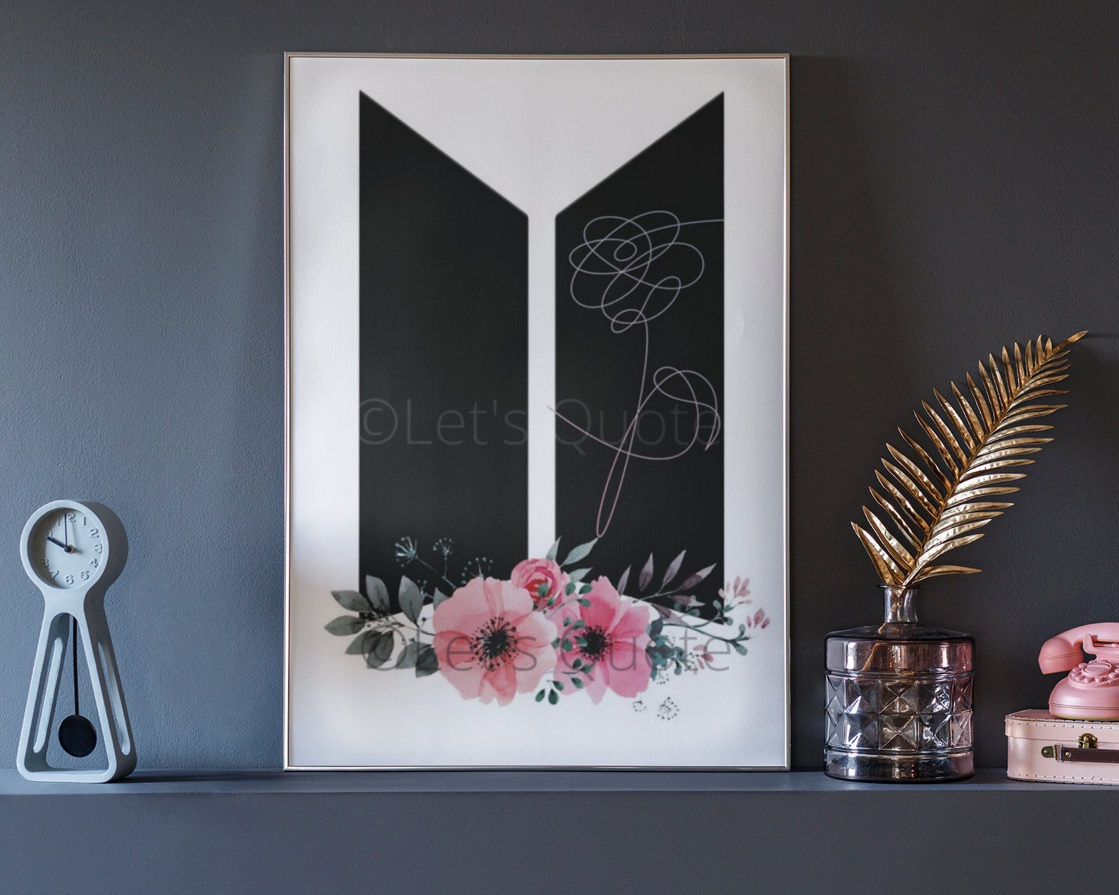 BTS Logo Poster BTS printables BTS logo kpop printable | Etsy