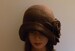 Handmade hat wet felted hat brown hat boho hat felted cloche 1920 hat felt cloche hat unique hat trend women's hat art deco 