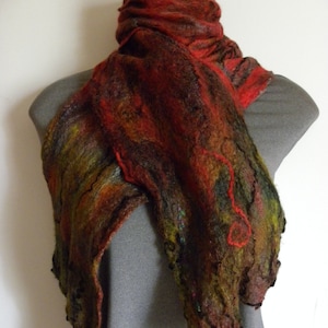Women&#39;s Scarf Handmade Scarf Wool Scarf  Felt Scarf Red Scarf Lace Scarf Light Scarf Small Scarf Cobweb Scarf Thin Scarf Spring Accessories
