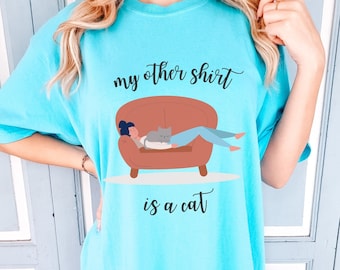 Comfort Colors Cat Mom Shirt: Funny Cat Lover Gift