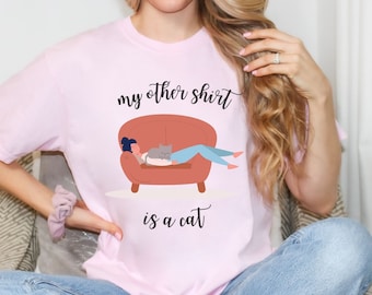 Comfort Colors Cat Mom Shirt: Funny Cat Lover Gift