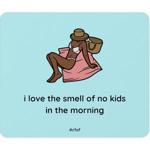 Funny Childfree Mouse Pad: Auntie Gift, Office Desk Decor