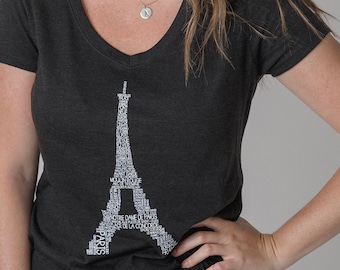 Eiffel Tower, Paris Tshirts, Graphic Tees, Paris Gift, Paris Shirt, Paris Gifts for Her, Eiffel Tower T-shirt