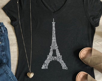 Paris Shirt, Eiffel Tower, Women’s Paris Shirt, Paris T-Shirt, Paris TShirt, Eiffel Tower Shirt, Travel Gift, Paris Gift, Travel Shirt
