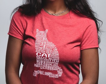 Camiseta de gato, camiseta de mamá gata, regalo para amantes de los gatos, regalos para gatos, regalo para damas gatas, camiseta divertida de gato, camiseta de gato, regalo para dueños de gatos