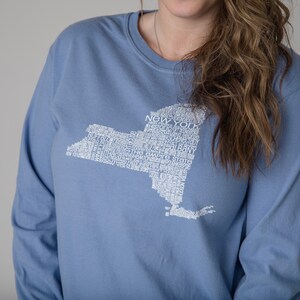 Bundesstaat New York, New York Shirt, New York Karte, New York Geschenke, Karte von New York, New York T-Shirt