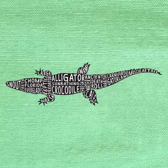 TSOTMO Kosmetiktasche „Be A Gator“ – 23,5x17 Cm, Polyester, Mit Reißverschluss, Für Alligator-Fans
