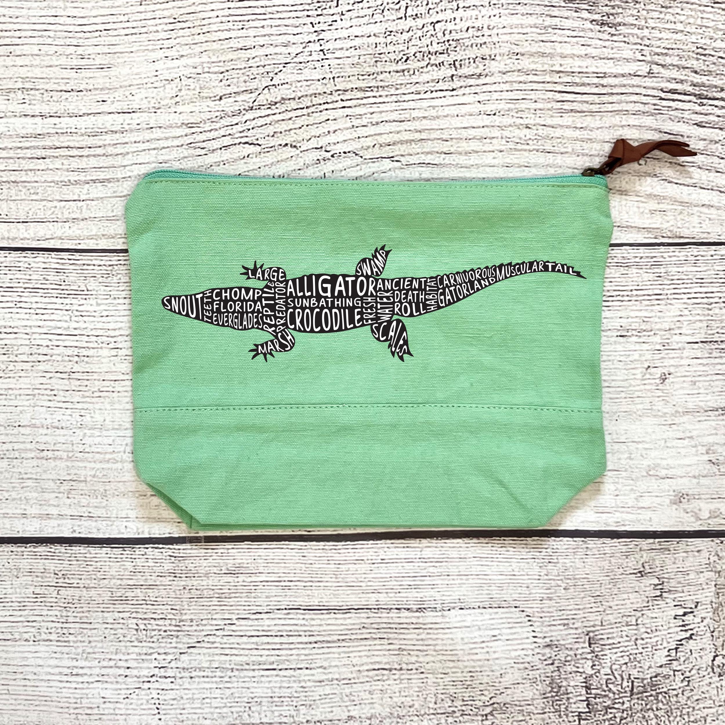 TSOTMO Kosmetiktasche „Be A Gator“ – 23,5x17 Cm, Polyester, Mit Reißverschluss, Für Alligator-Fans