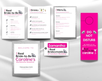 Housewives Inspired Bachelorette PARTY BUNDLE, Digital Download | DIY Customizable | Bravolebrity, Andy Cohen, Invites