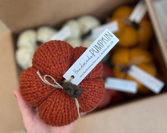 knit pumpkin holiday gift home decor Please Read Item Details