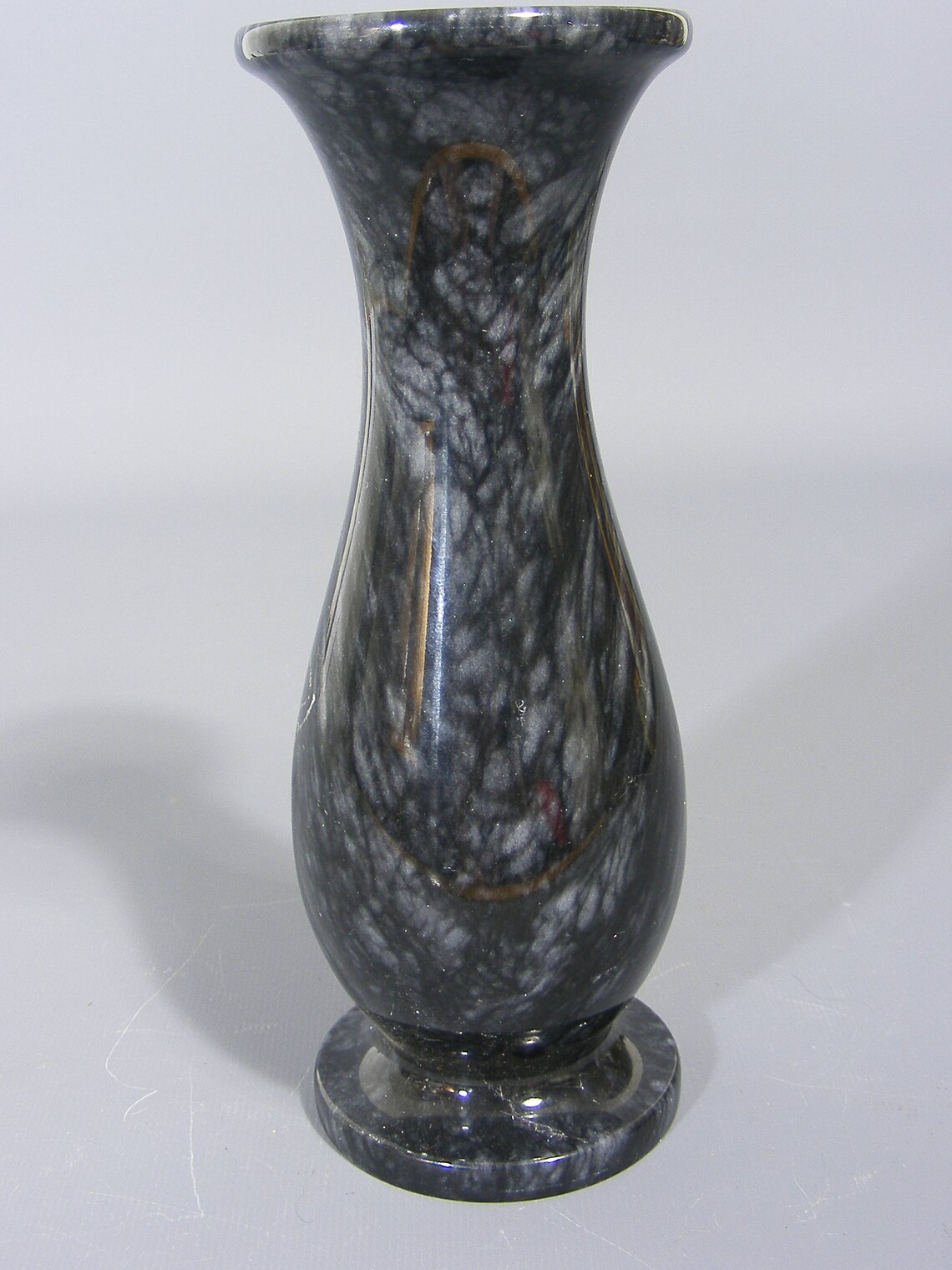 Vintage Japanese Marble Vase Marble Vase Decorative Vase Etsy