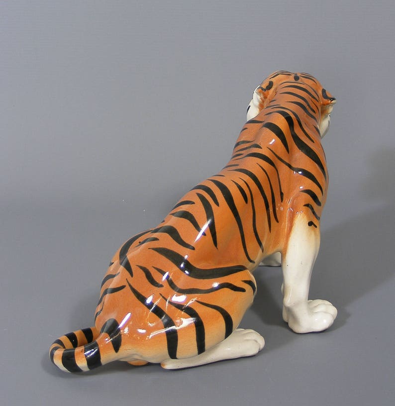 Tiger Figurine Rare Vintage Lomonosov. Russian Porcelain. Etsy