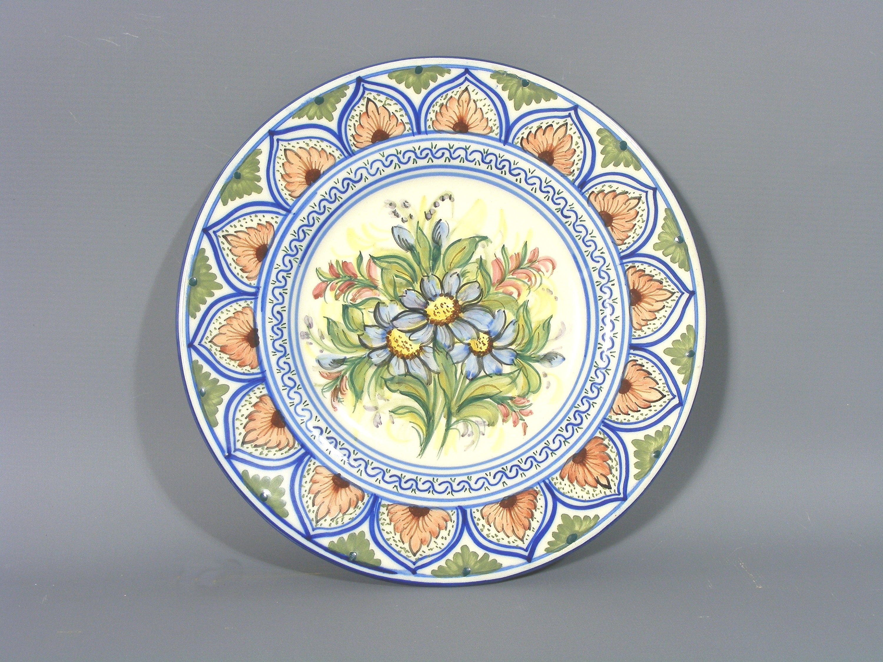 Vintage Spanish Wall Plate Decorative Wall Plate Spanish Art Etsy