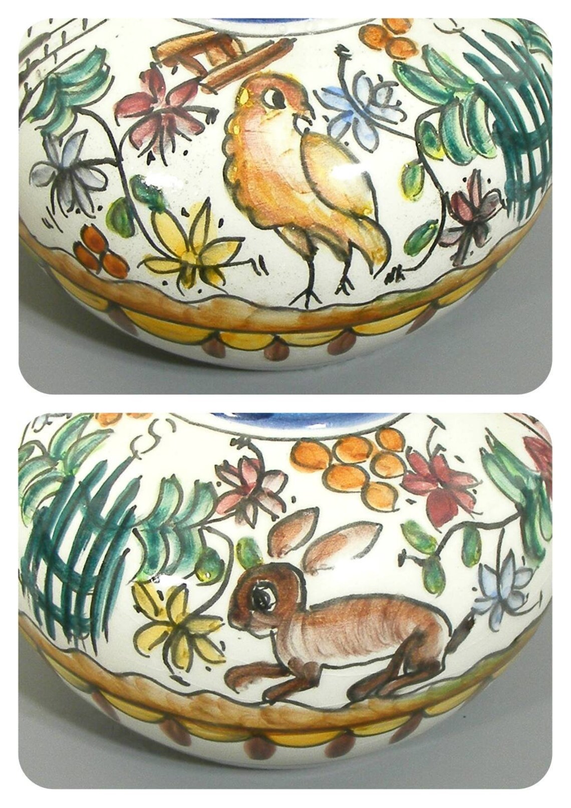 Vintage Portuguese Vase Hand Painted Vase Portuguese Etsy