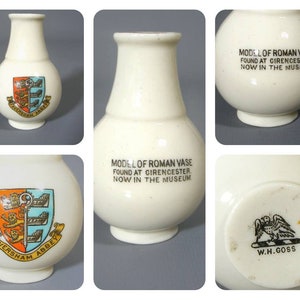 W H Goss Crested Ware, Vintage Crested China, Crested China, Crested Ceramic, Heraldic China, Goss China, Free UK Postage image 7