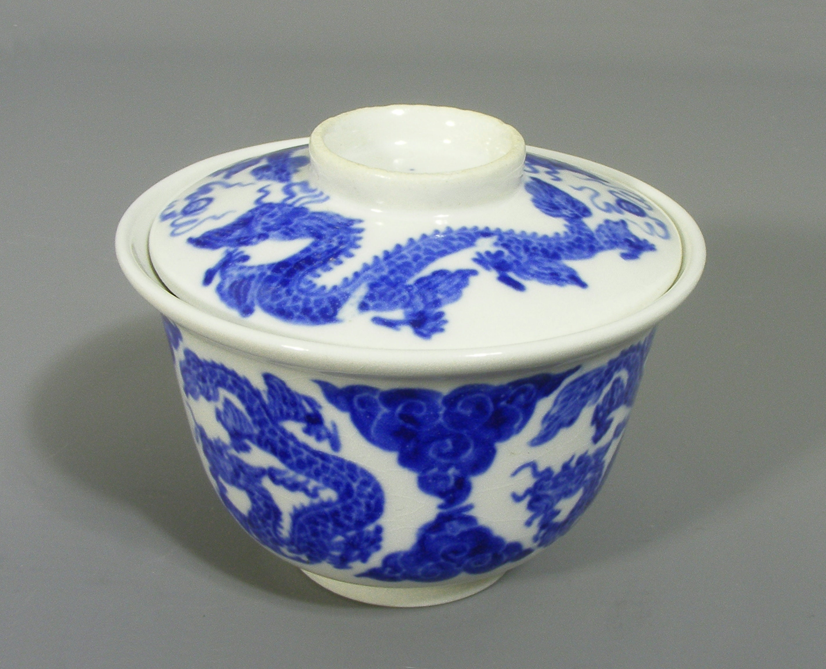 Set of Vintage Chinese Gaiwan Tea Cups Chinese Dragon Etsy