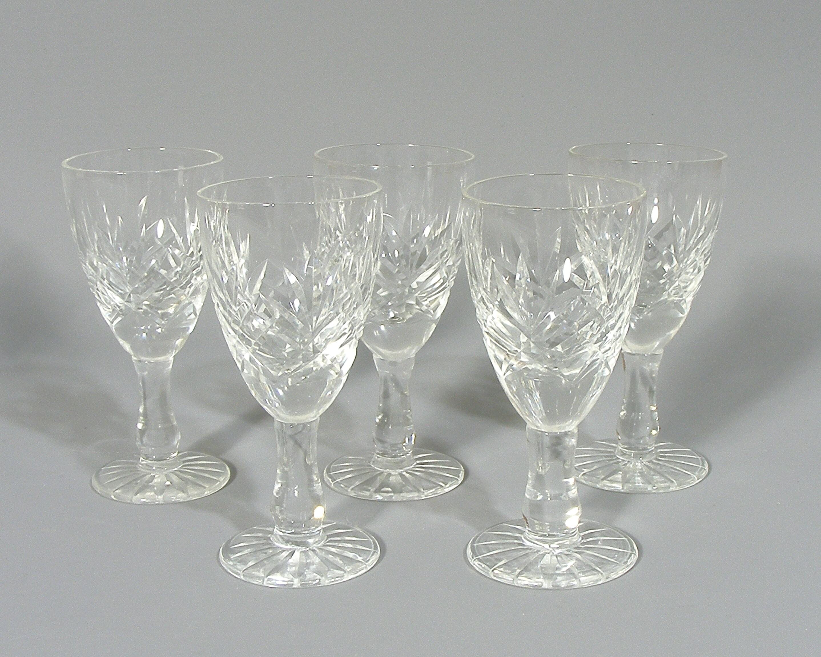 Vintage Crystal Liqueur Glasses Small Lead Crystal Glasses Etsy