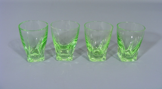 Set Of Four Vintage Shot Glasses