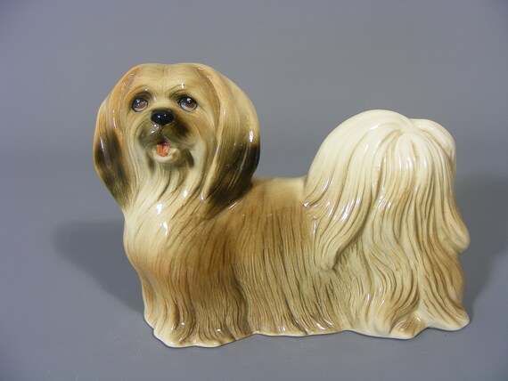 Vintage Shih Tzu Dog Figure By Coopercraft Dog Ornament Etsy