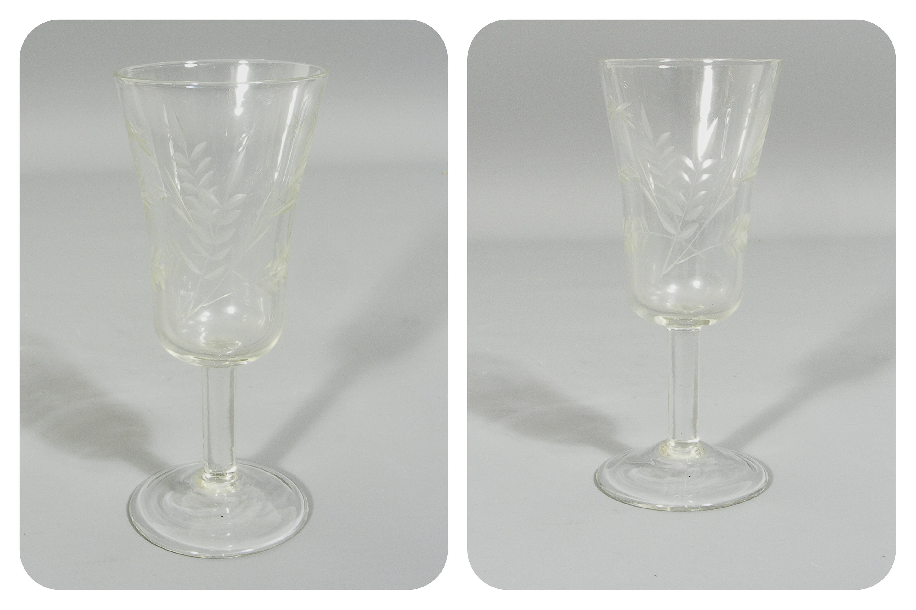 Selection of Vintage Liqueur Glasses Cordial Glasses. Etsy UK