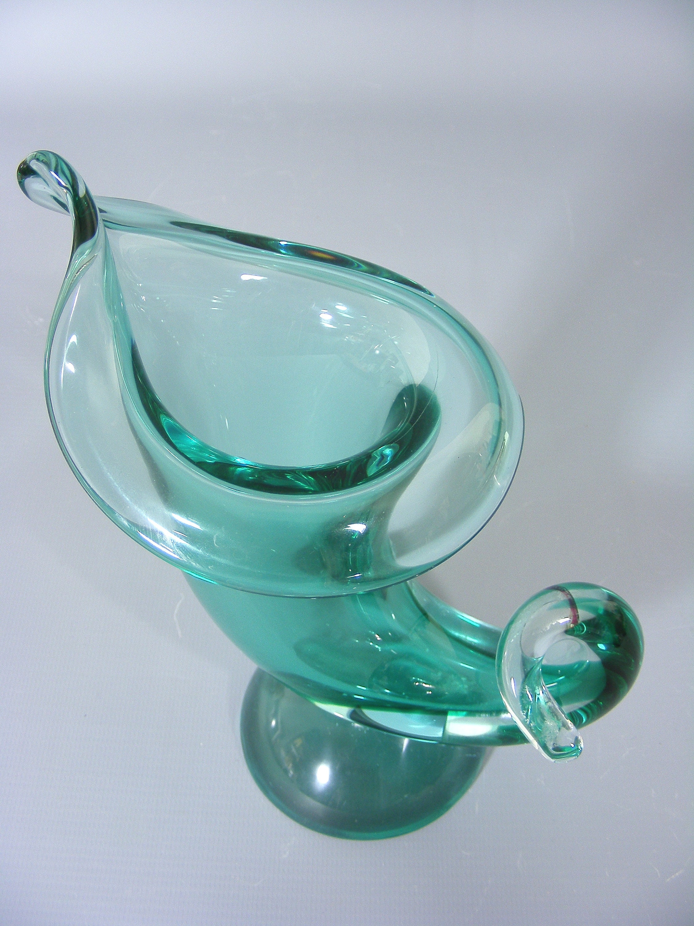 Murano Glass Cornucopia Vase Art Glass Vase Archimede Etsy