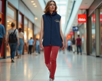 USS John P Murtha vest geborduurd ontwerp