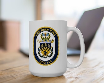 USS  John Finn SSG 113 Mug | Ceramic Mug