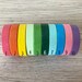 Bright Rainbow Washi Tape - Per Roll - 0.7cm wide 5m length